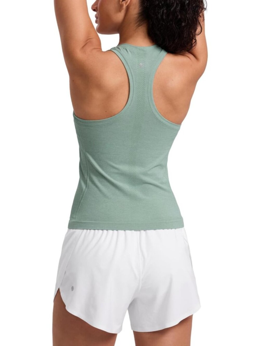 Seamless Racerback Tank Top - Waist Length, Comfortable Activewear for Yoga